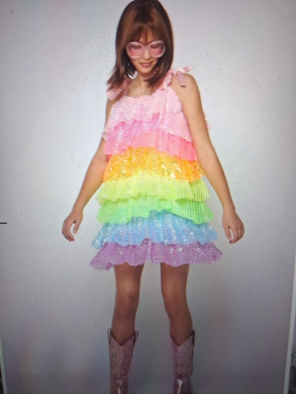 Neon Sequin Dress